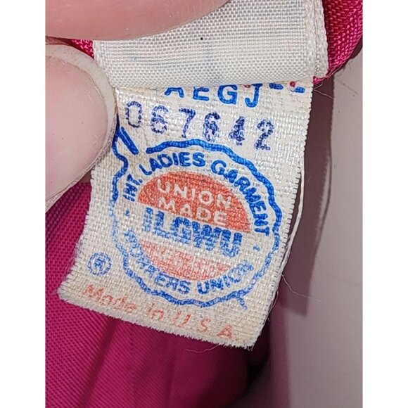 Vintage Girls Braetan Kids Gray Wool Velvet Coat Jacket Size 10 USA Union Made - Picture 8 of 13